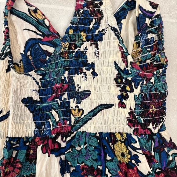 Free People Through the Vine Floral Maxi Dress in Ivory Combo Size XS - Picture 13 of 16
